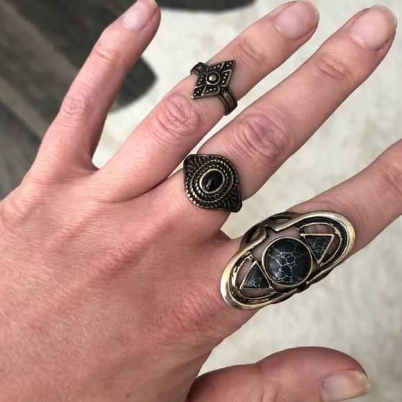 Free People Jewelry - Free People set of 3 boho rings